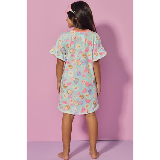 Infanti pijama manga corta dulces antifaz - Talla 6