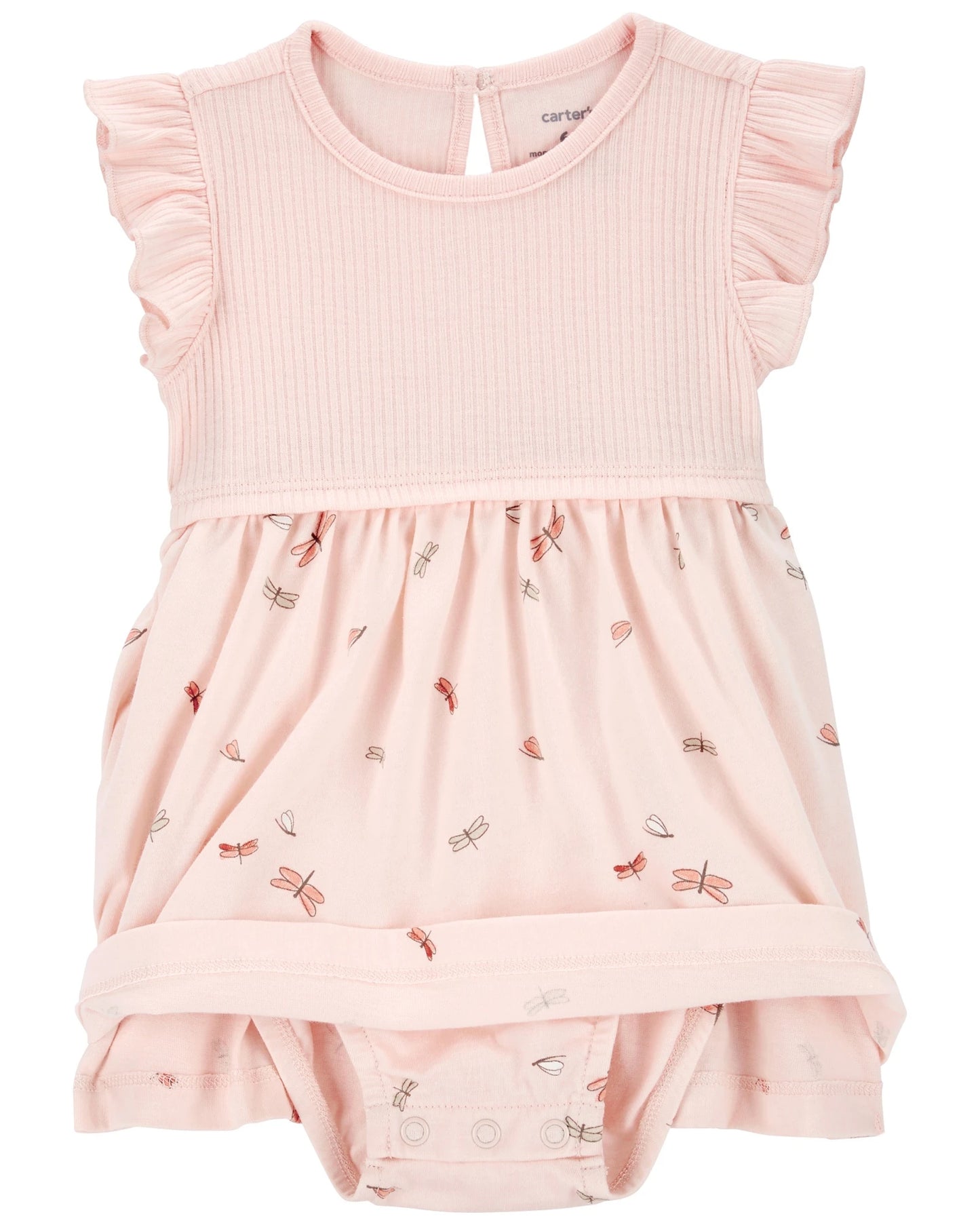 Carter's Set vestido y cardigan rosa libélula - Talla 9m