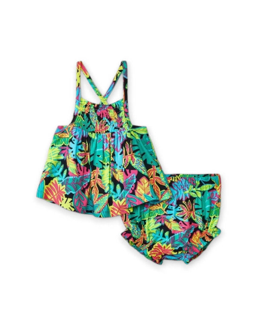 Cat & Jack conjunto 2 piezas floreado - Talla 0a3 meses