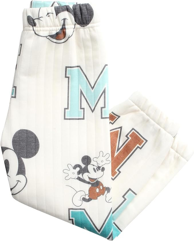 Mickey conjunto abrigo y jogger blanco letra M - Talla 4T