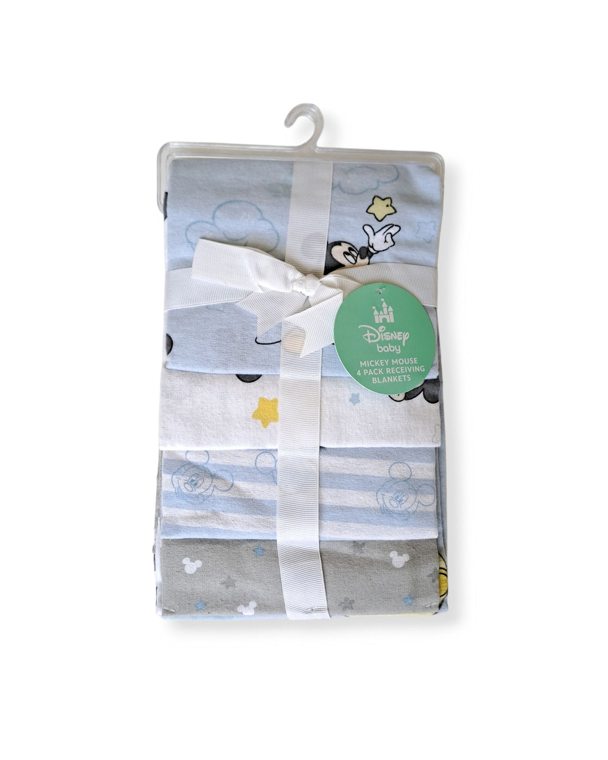 Disney Baby set 4 cobijas multiuso Mickey 28"x28"