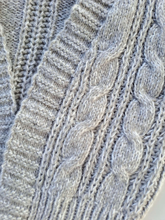 Cat & Jack cardigan gris tejido - Talla 12 meses