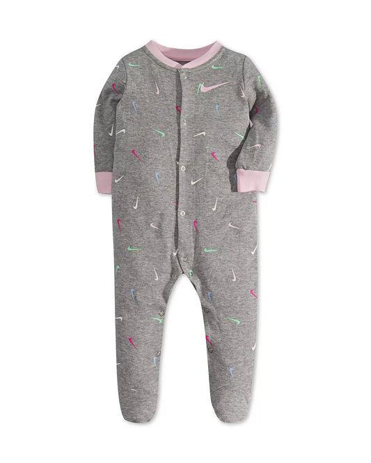 Nike pijama gris zipper pie cerrado - Talla 3 meses