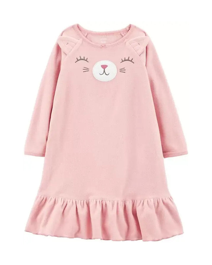 Carters pijama camison rosa gato - Talla 4-5