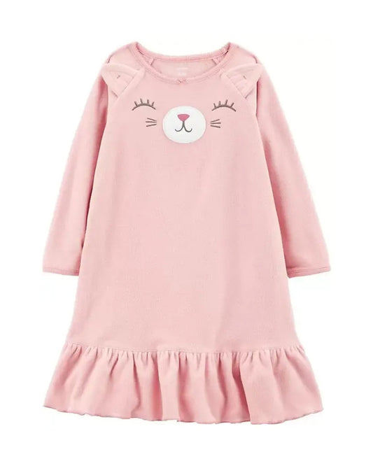 Carters pijama camison rosa gato - Talla 4-5