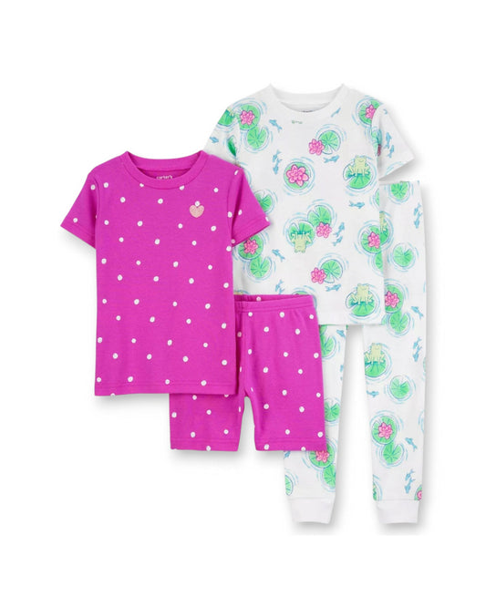 Carter's Set 2 pijamas manga corta ranas - Talla 2T