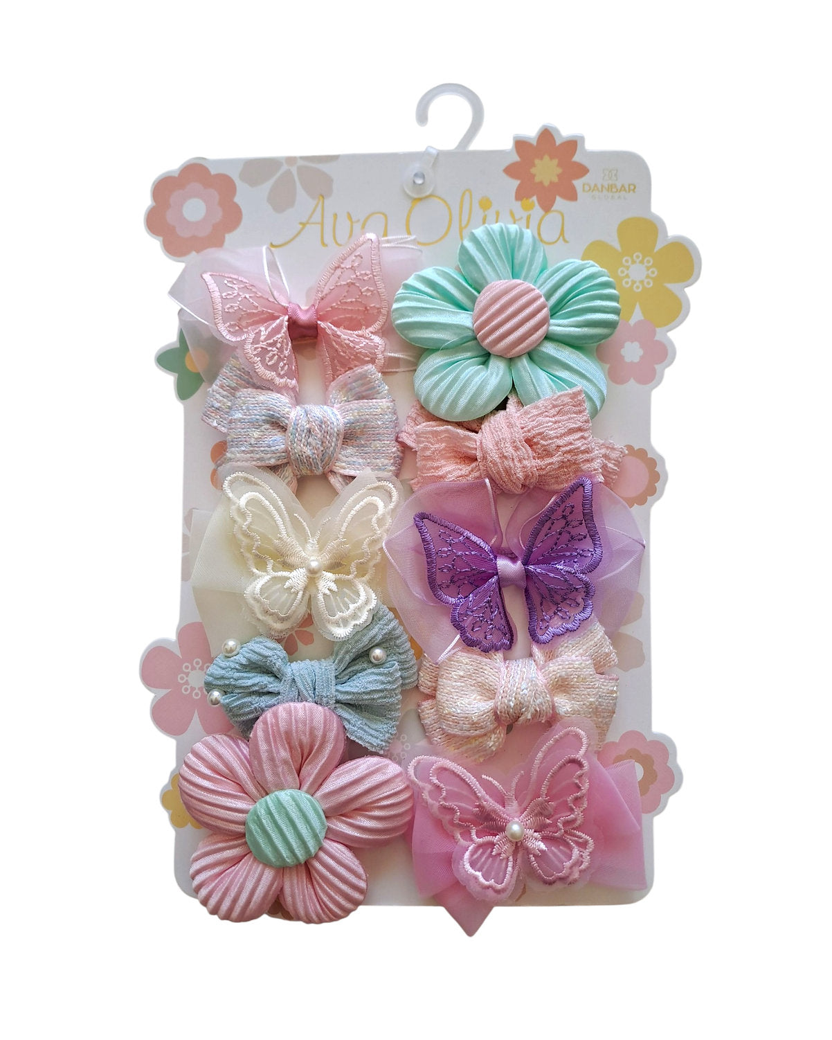 Danbar paleta de 10 pinzas pequeñas para cabello