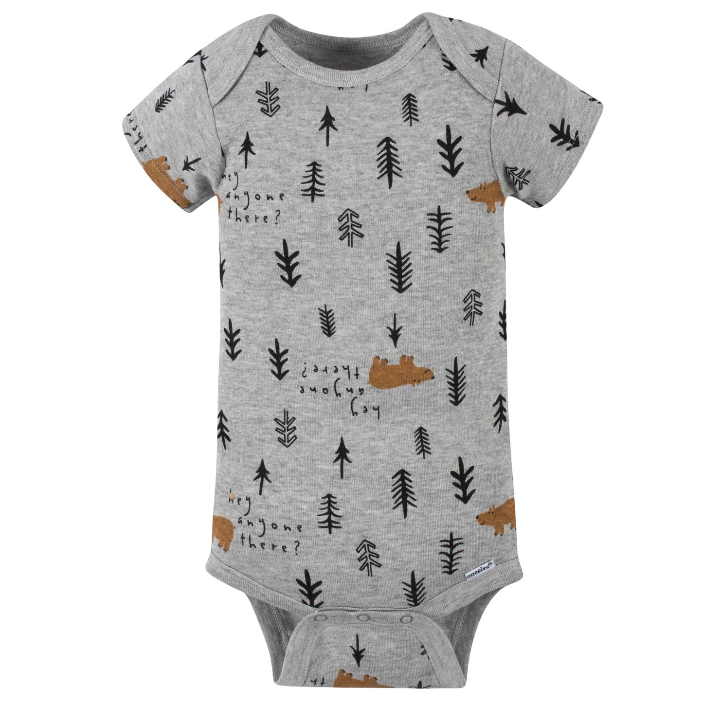 Gerber set 4 mamelucos manga corta oso - Talla 12 meses