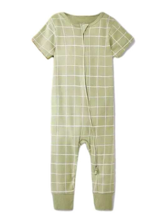 Cloud Island pijama zipper pie abierto manga corta - Talla 3a6m