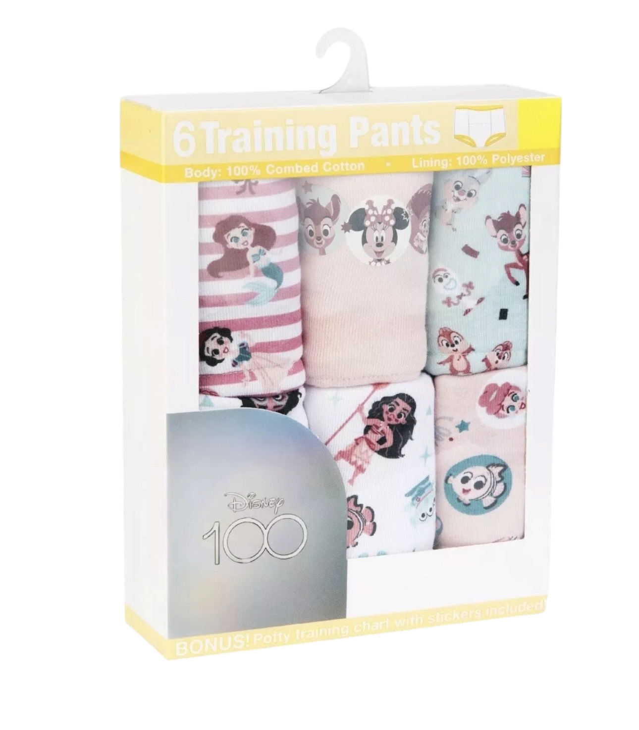 Disney 100 set de 6 calzones entrenadores - Talla 2T