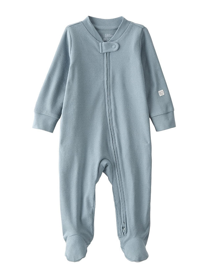 Carters Little Planet pijama zipper verde 100%  algodón orgánico unisex - Talla 6 meses