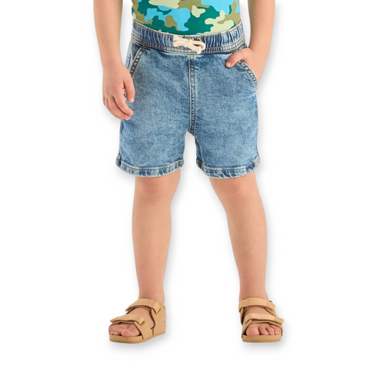 Cat & Jack short mezclilla medium wash - Talla 12m 4T