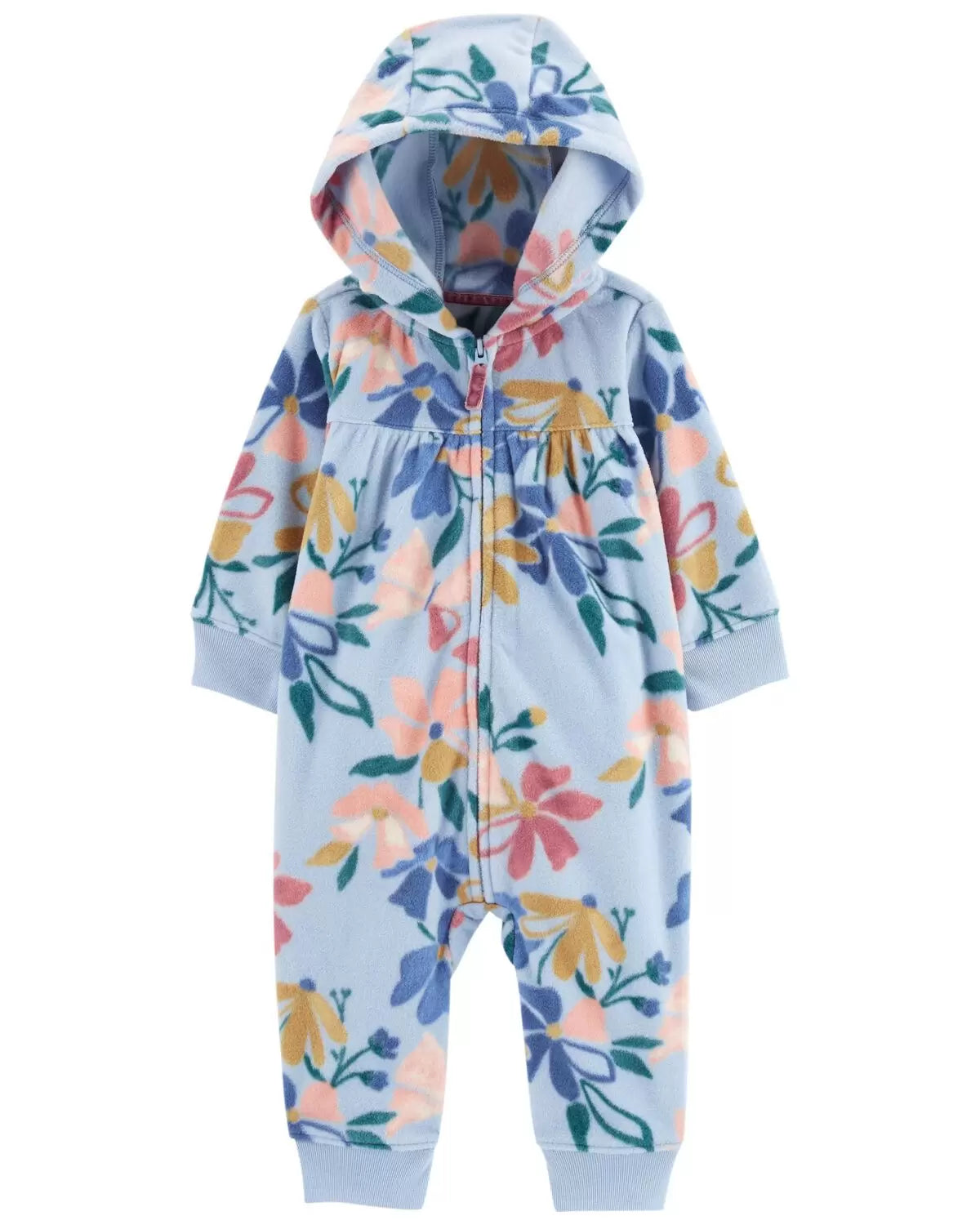 Carters jumpsuit flores tela polar - Talla 6m