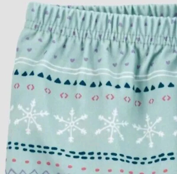 Carters pijama pantalon y camison verde - Talla 3T