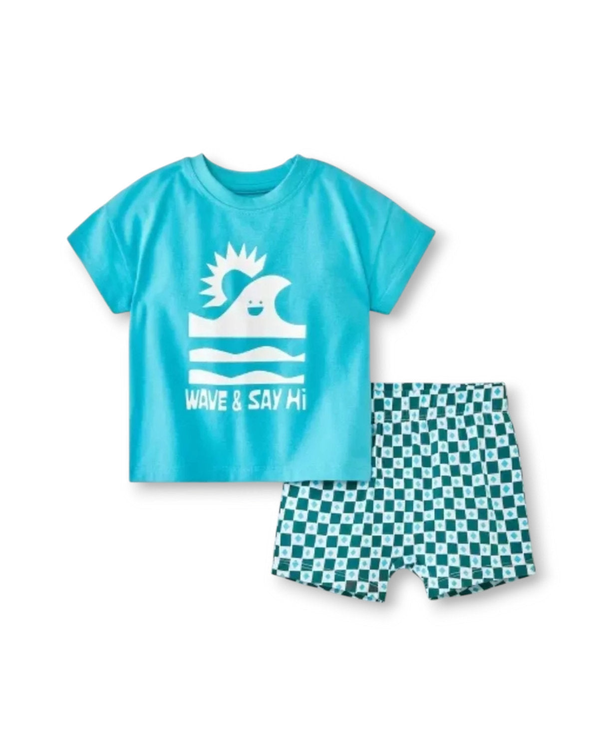 Catc& Jack conjunto aguamarina 2 piezas - Talla 0a3 meses