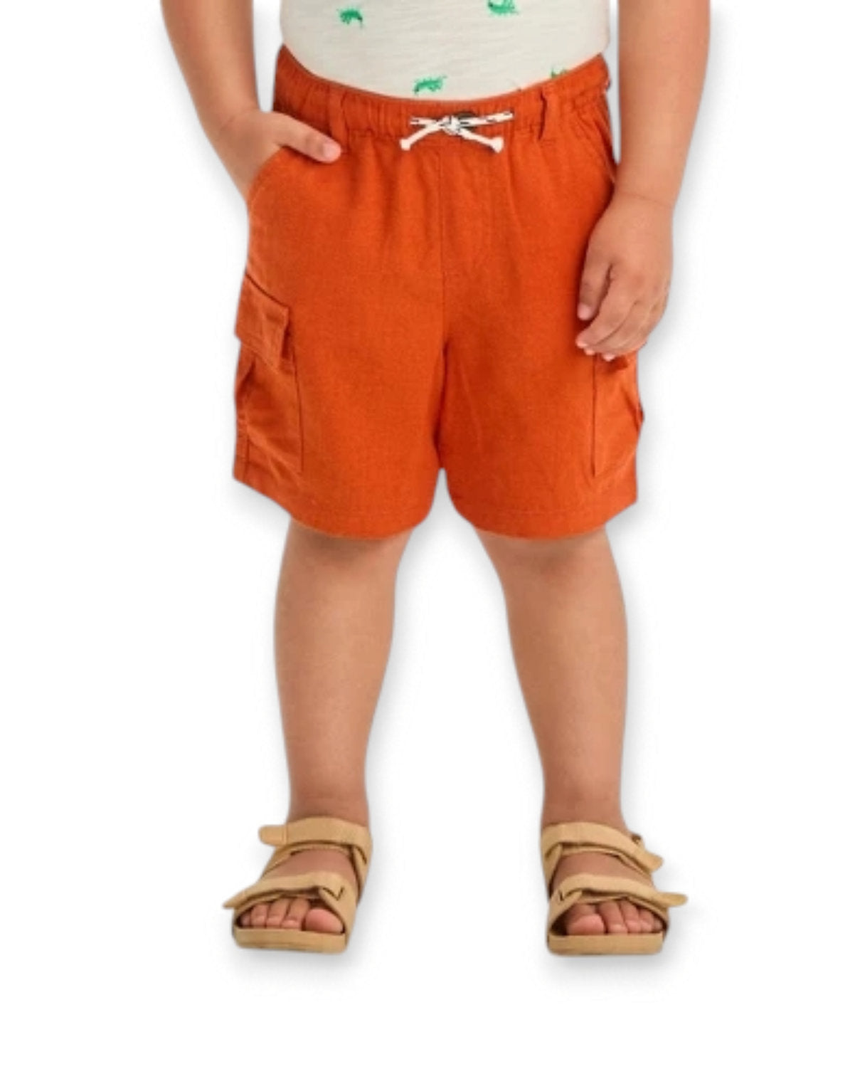 Cat & Jack short ladrillo bolsillos - Talla 12m 18m