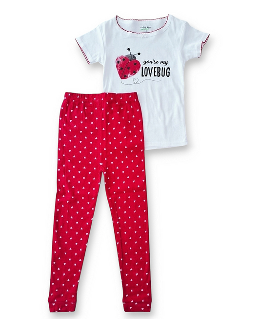 Chick Pea Pijama manga corta mariquita - Talla 5T