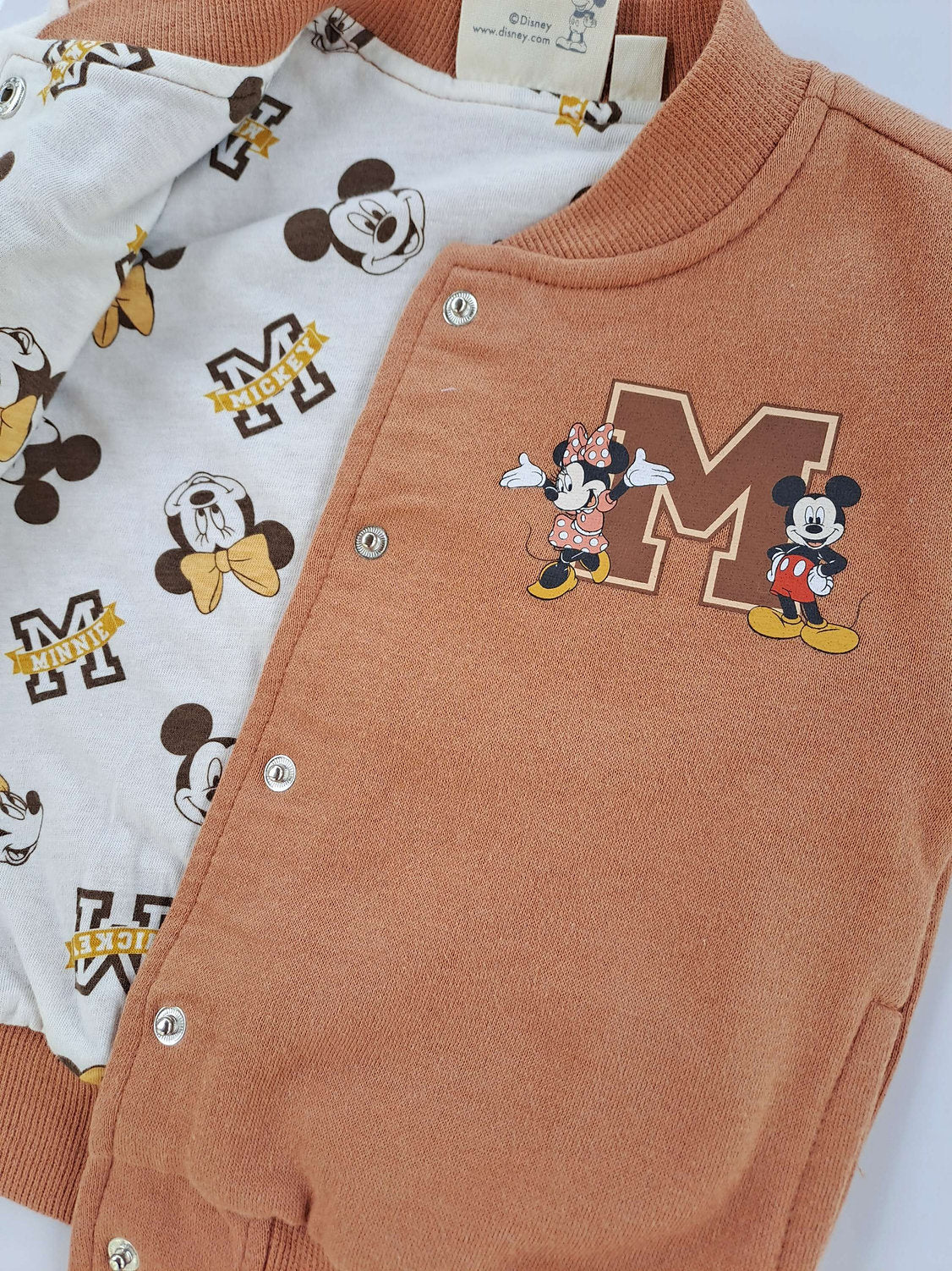 Mickey Minnie abrigo manga larga - Talla 18 meses