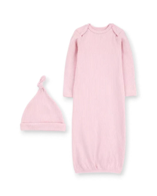 Carter's saco de dormir rosa con gorro - Talla 3 meses