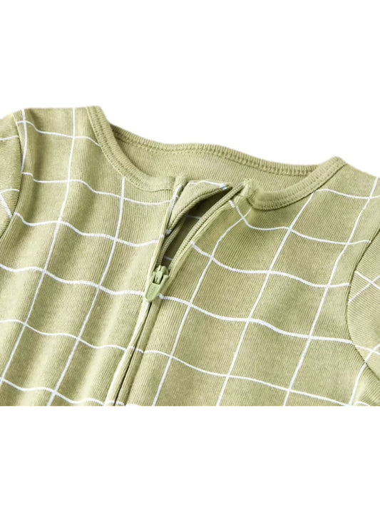 Cloud Island pijama zipper pie abierto manga corta - Talla 3a6m