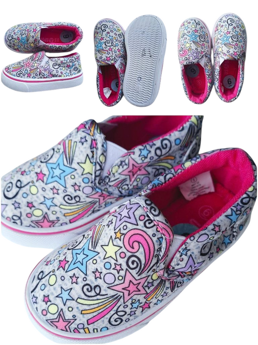 US Sports calzado gris estrellas - Talla USA 9