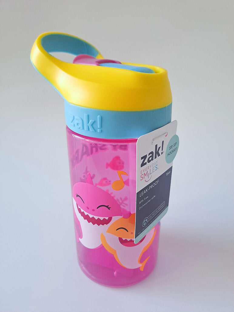 Botella agua rosa Baby Shark  16oz