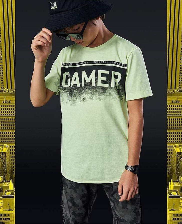 Jhonnie Fox camiseta neon gamer - Talla 6