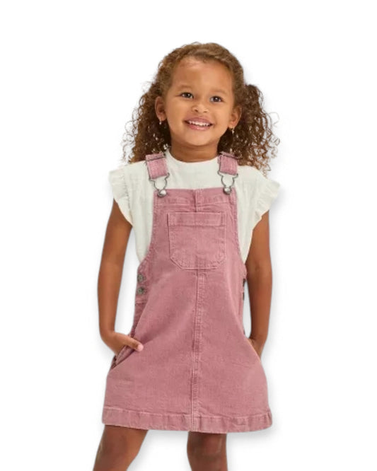Cat & Jack overall falda mezclilla rosa - Talla 2T