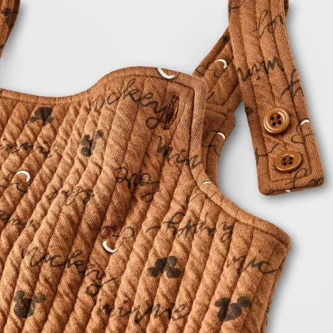 Mickey Mouse set 2 piezas mameluco manga larga y jumpsuit - Talla 12m - 18m