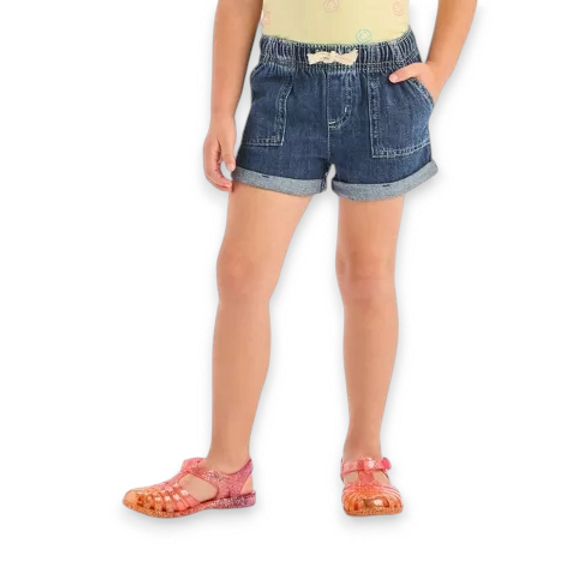 Cat & Jack short mezclilla Dark wash - Talla 12 meses