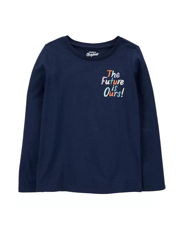 Oshkosh sueter azul manga larga future - Talla 5T