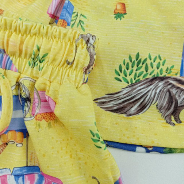 Infanti conjunto amarillo animales - Talla 8