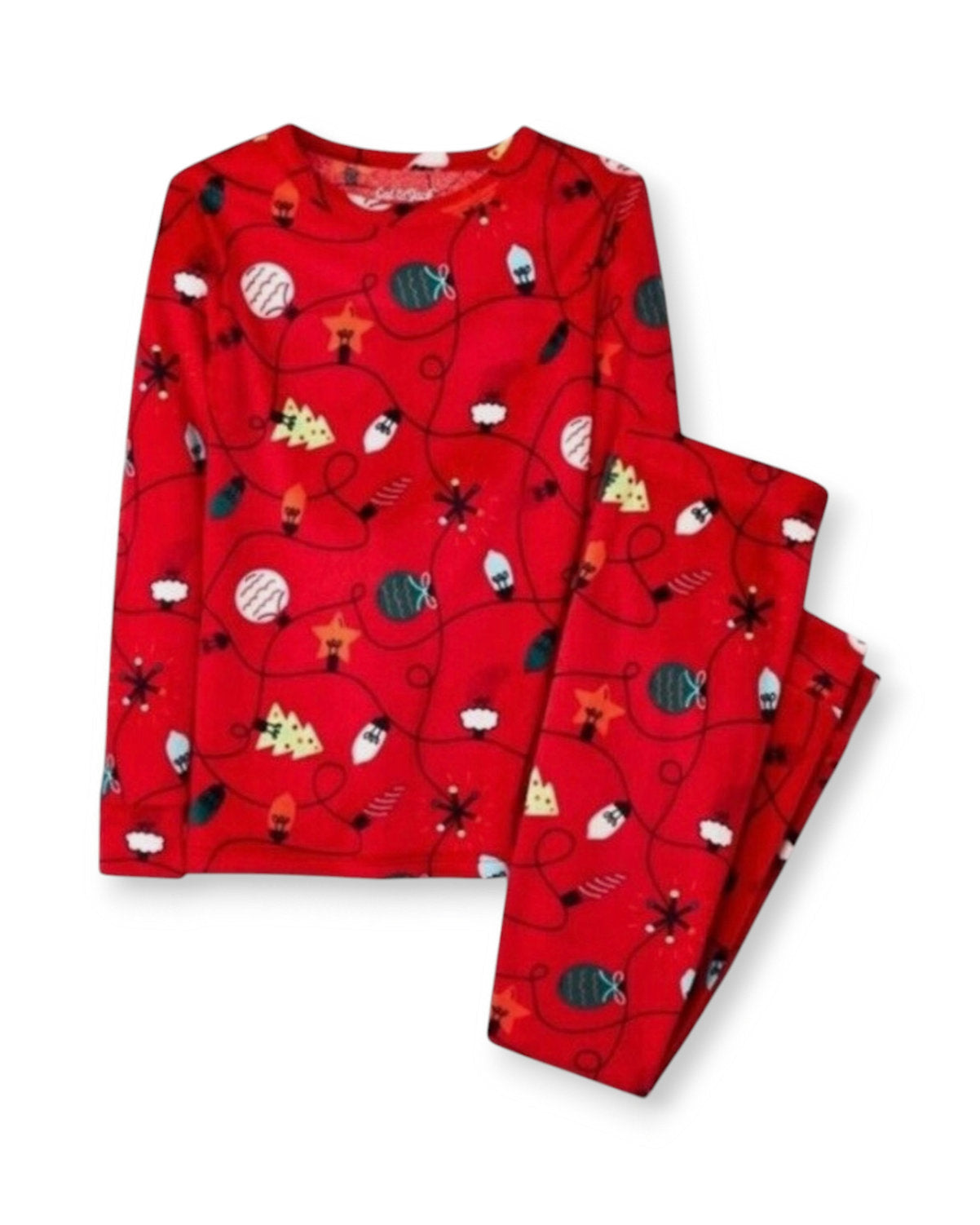 Cat & Jack pijama roja 2 piezas navidad - Talla 2T