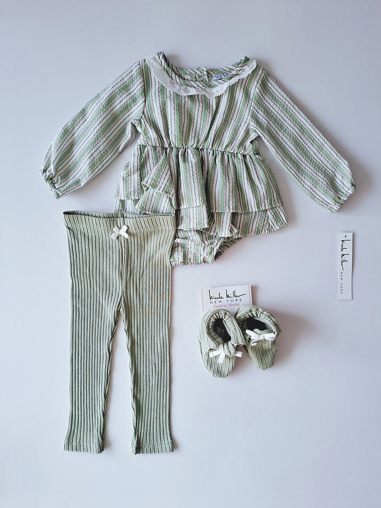 Nicole Miller conjunto legging bodysuit botas - Talla 12m