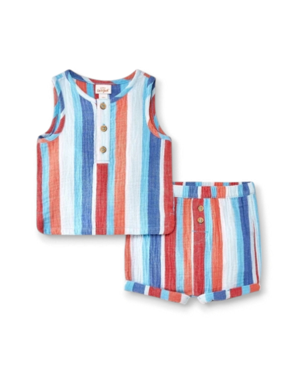 Cat & Jack conjunto multicolor 2 piezas - Talla RN 0a3m 6a9m 12m 18m