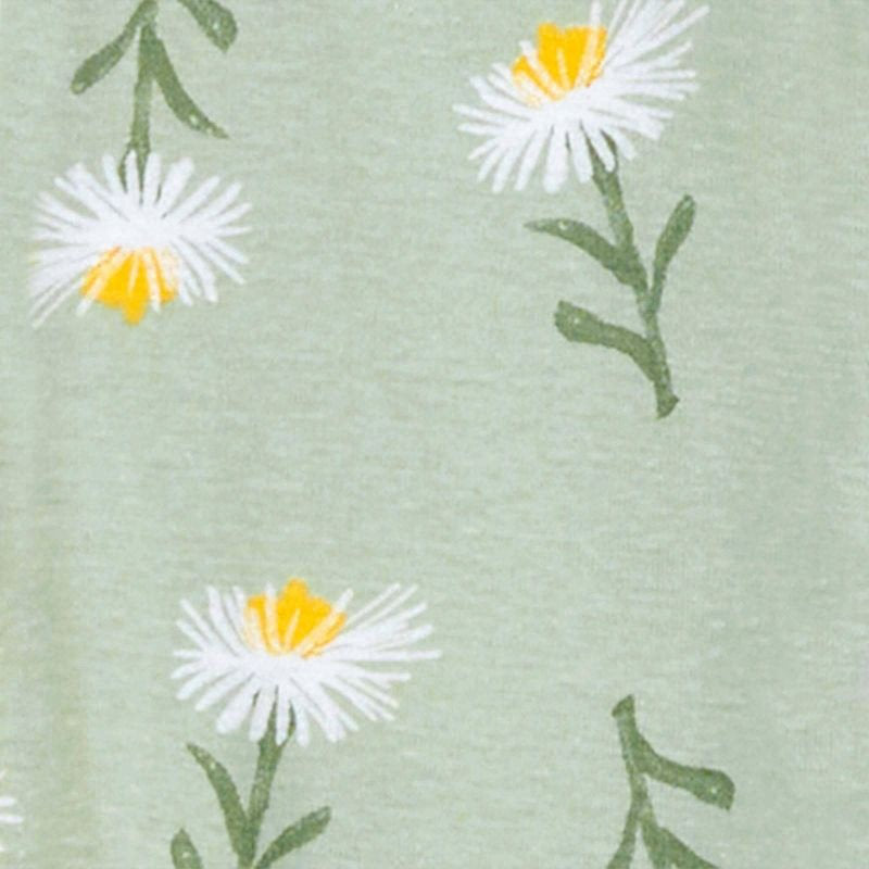 Carter's Set 2 pijamas pie cerrado doble zipper limones flores - Talla 2T