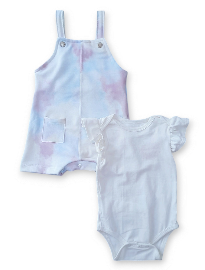 Infanti overall multicolor mameluco blanco - Talla 3a6m 6a9m