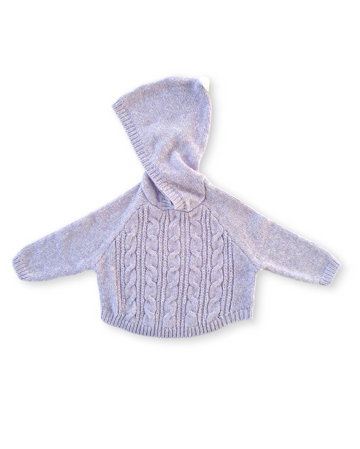 Cat & Jack abrigo tejido lila con gorro - Talla 12a18 meses