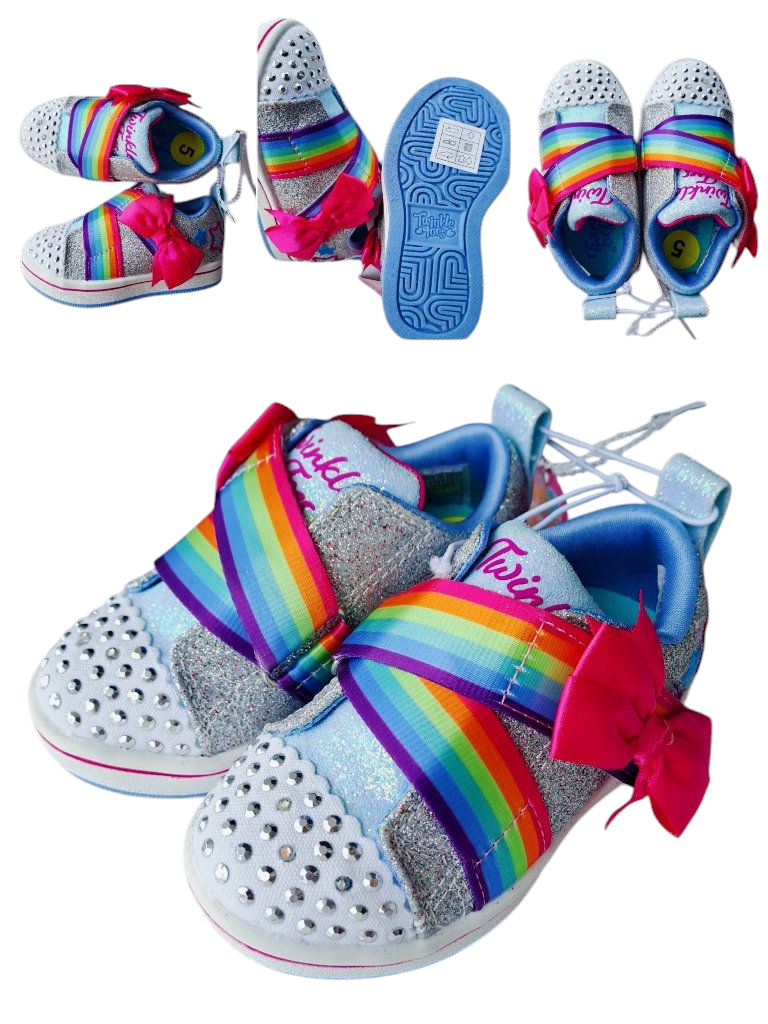 Calzado multicolor luces niña - Talla USA5 EUR21 11cm