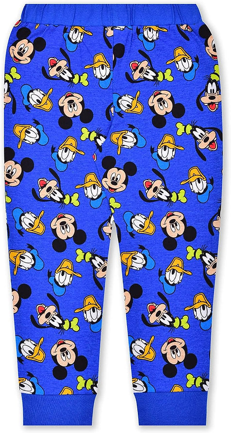 Mickey y amigos pijama pantalon azul camiseta gris - Talla 3T