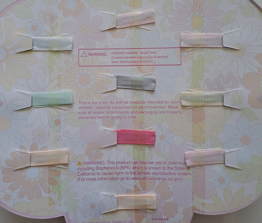 Danbar paleta de 10 pinzas pequeñas para cabello