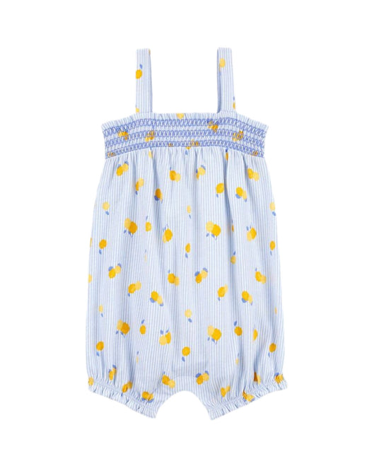 Carter's romper celeste limones - Talla 12m