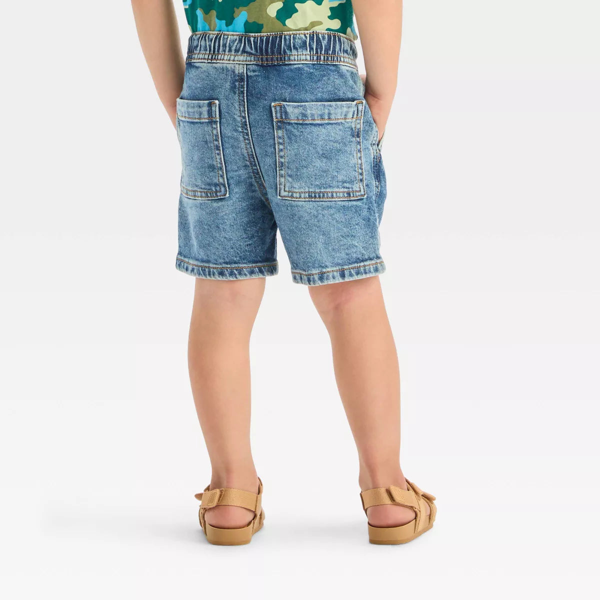 Cat & Jack short mezclilla medium wash - Talla 12m 4T
