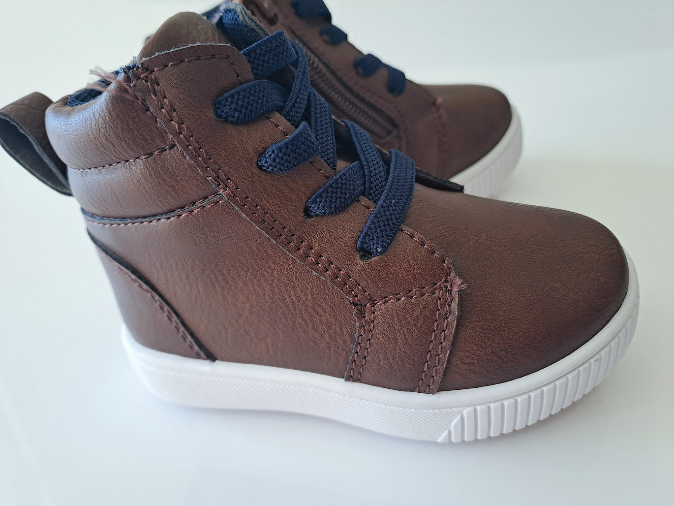 Stepping Stones calzado marron alto - Talla 4 (9a12 meses)