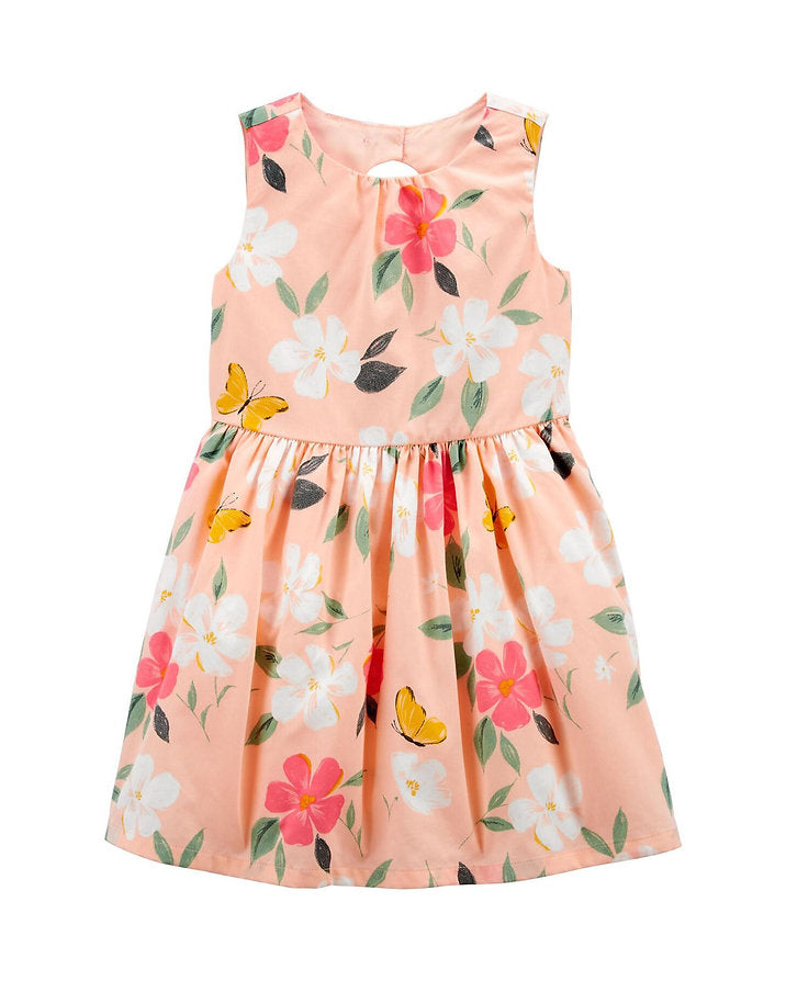 Carters vestido rosa flores  - Talla 2T