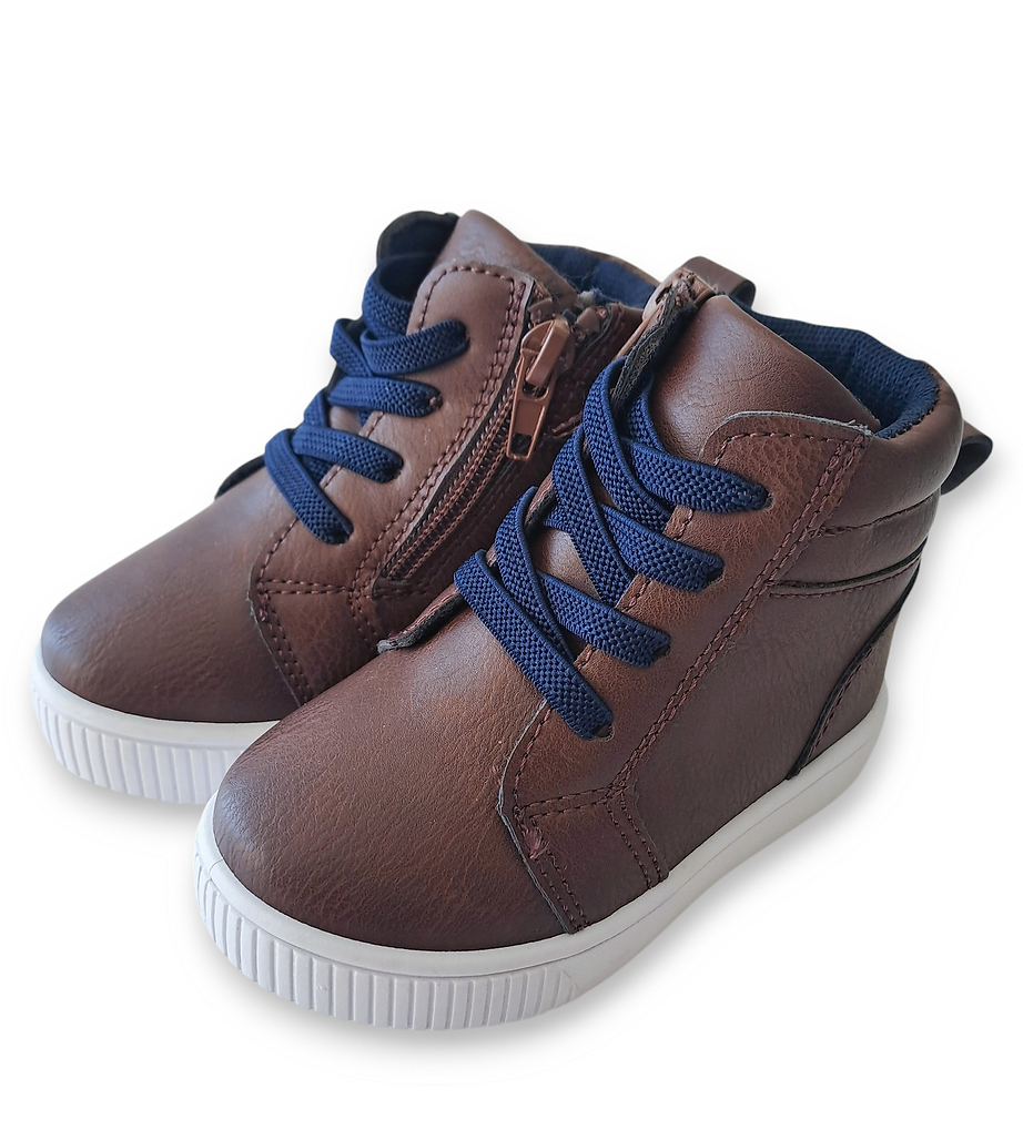 Stepping Stones calzado marron alto - Talla 4 (9a12 meses)