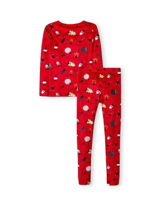 Cat & Jack pijama roja 2 piezas navidad - Talla 2T