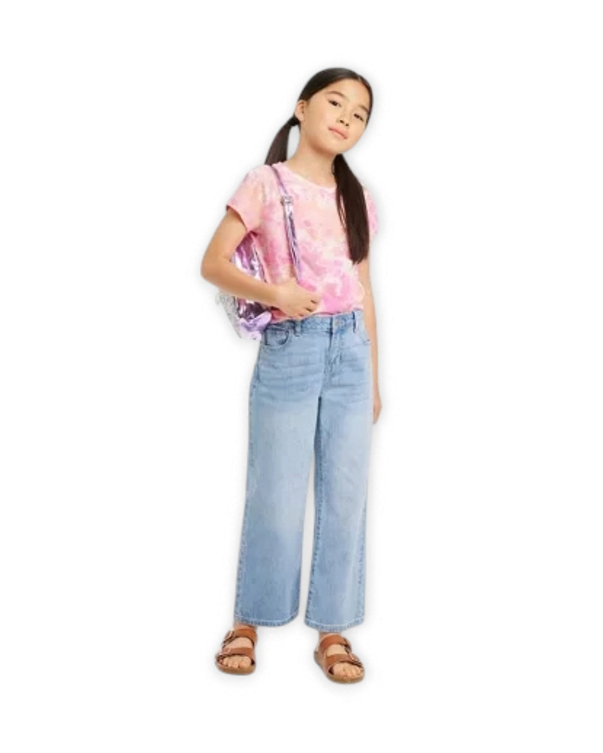 Cat & Jack pantalón mezclilla bota ancha - Talla 4