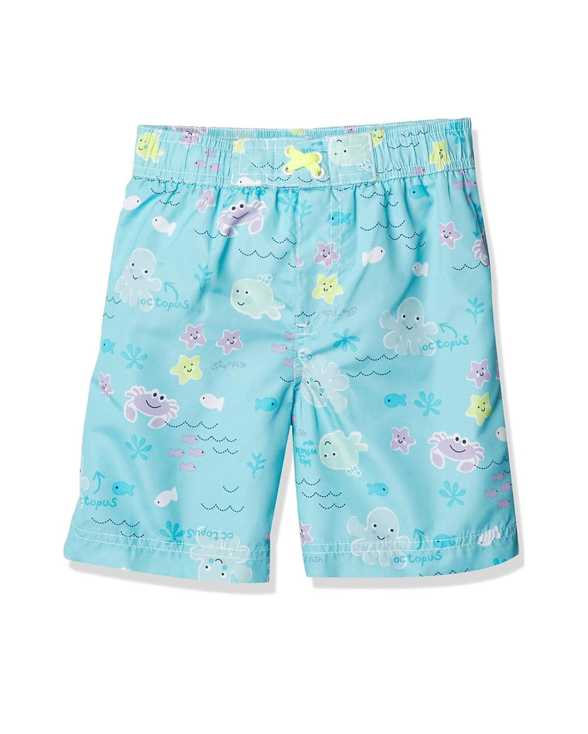 Wippette traje de baño short celeste peces - Talla 2T