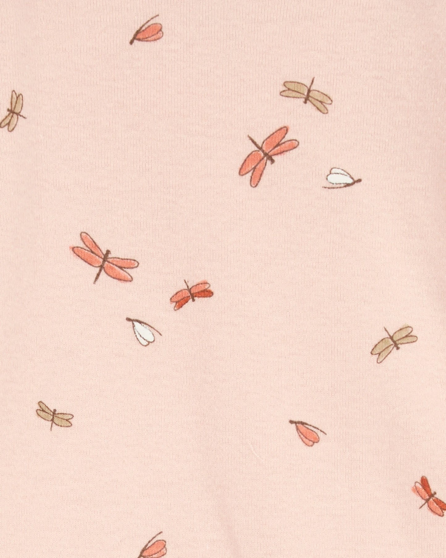 Carter's Set 5 mamelucos rosa flores libélula - Talla 6m 12m 18m 24m